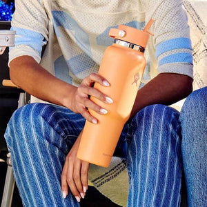 40 oz Wide Mouth Travel Bottle with Flex Straw Cap