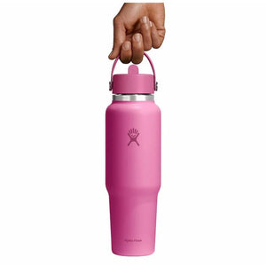 40 oz Wide Mouth Travel Bottle with Flex Straw Cap