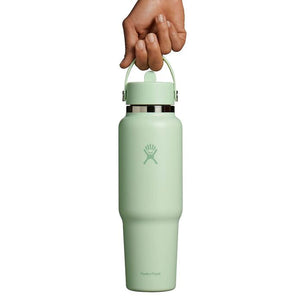 40 oz Wide Mouth Travel Bottle with Flex Straw Cap