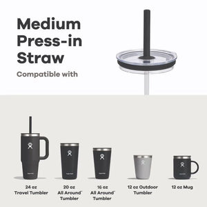 Medium Press-In Straw Lid