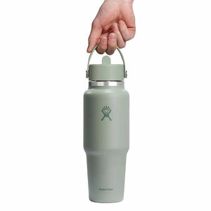 32 oz Wide Mouth Travel Bottle with Flex Straw Cap