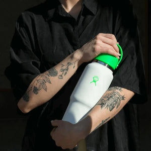 32 oz Wide Mouth Travel Bottle with Flex Straw Cap