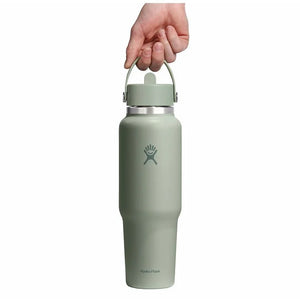 40 oz Wide Mouth Travel Bottle with Flex Straw Cap