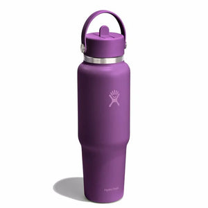 40 oz Wide Mouth Travel Bottle with Flex Straw Cap