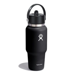 24 oz Wide Mouth Travel Bottle with Flex Straw Cap